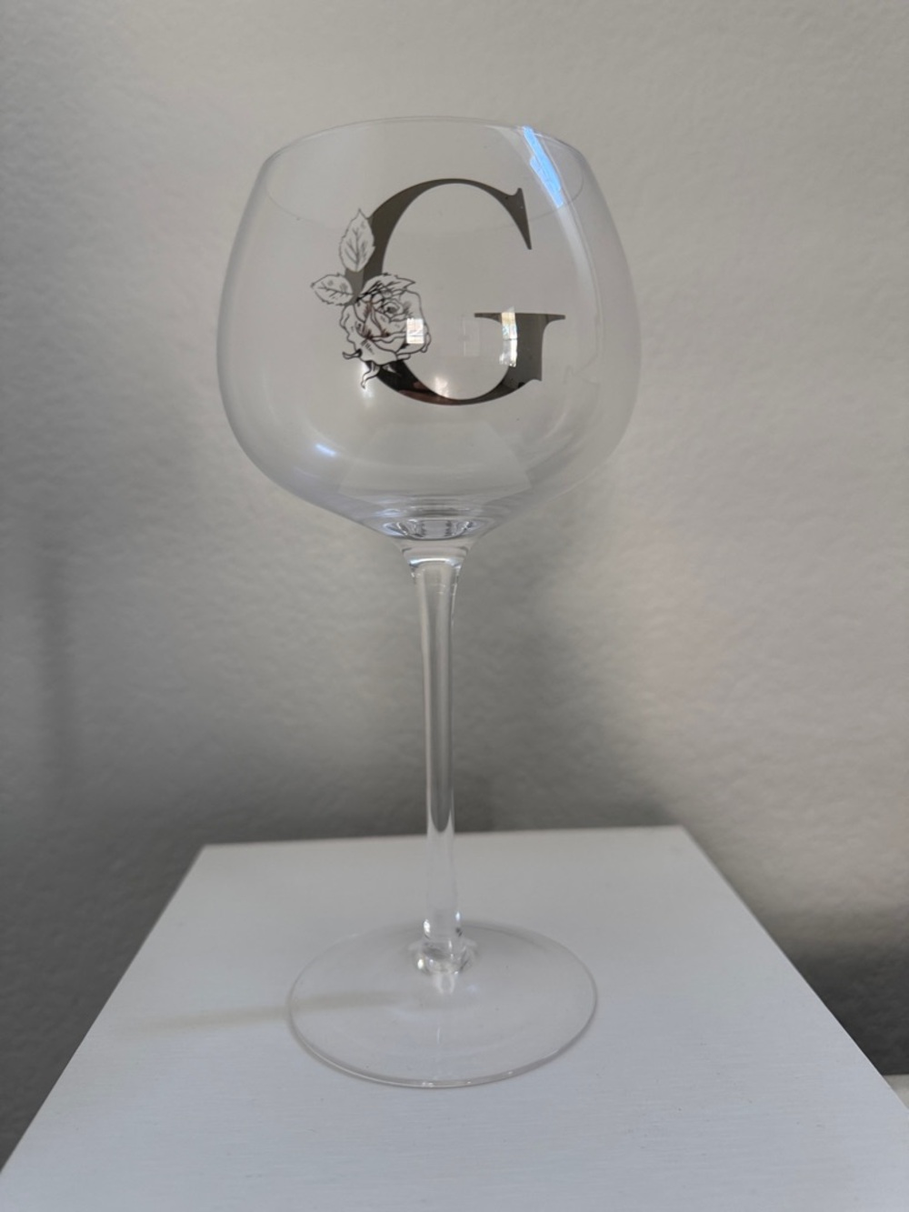 Monogrammed-G Wine Glass